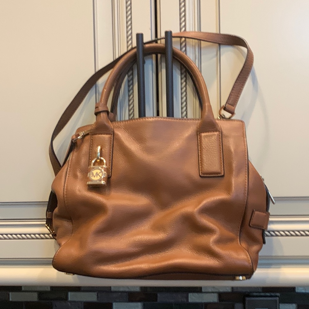 Michael Kors brown leather handbag
